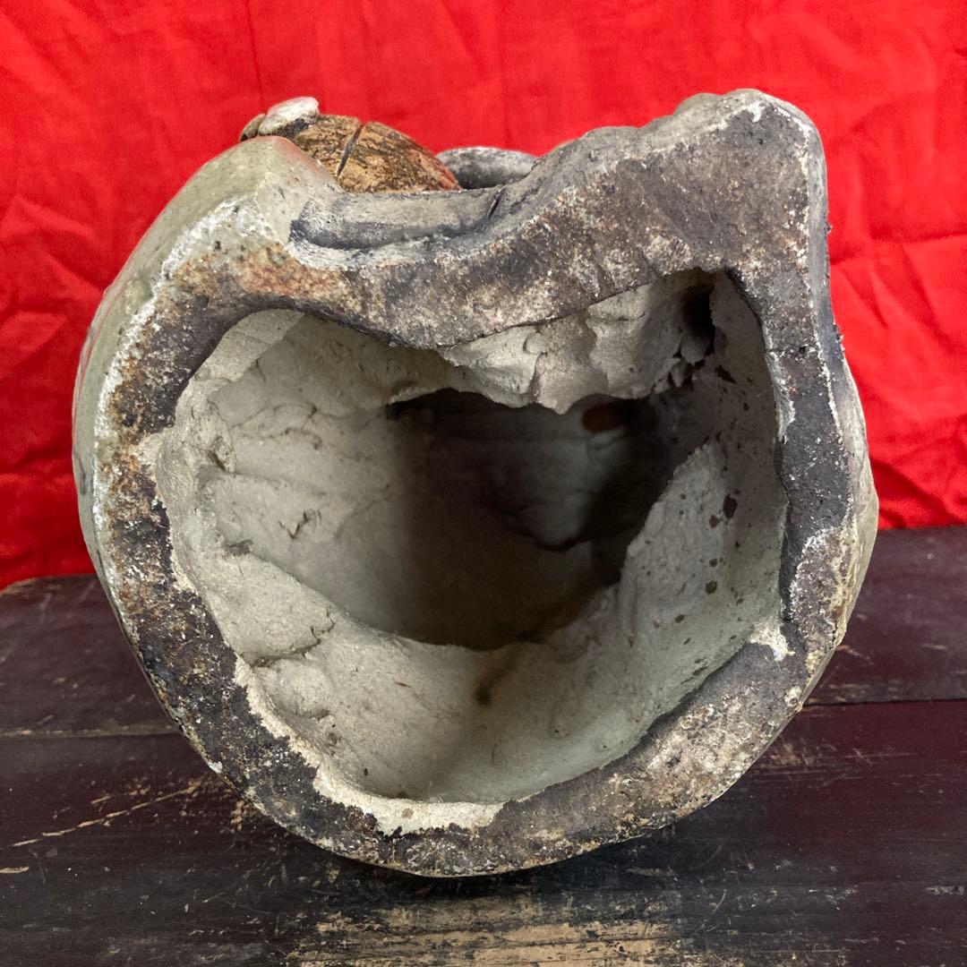 信楽焼　女狸　置物　オブジェ　時代物