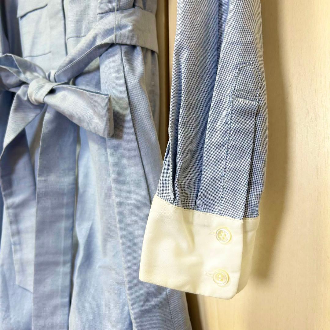 23SS タグ付き♡グレースコンチネンタル コットンシャンブレーワンピース 38