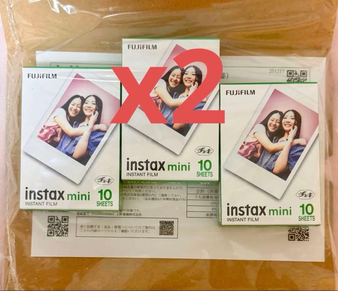 FUJIFILM instax mini フィルム 10枚入り　6個セット