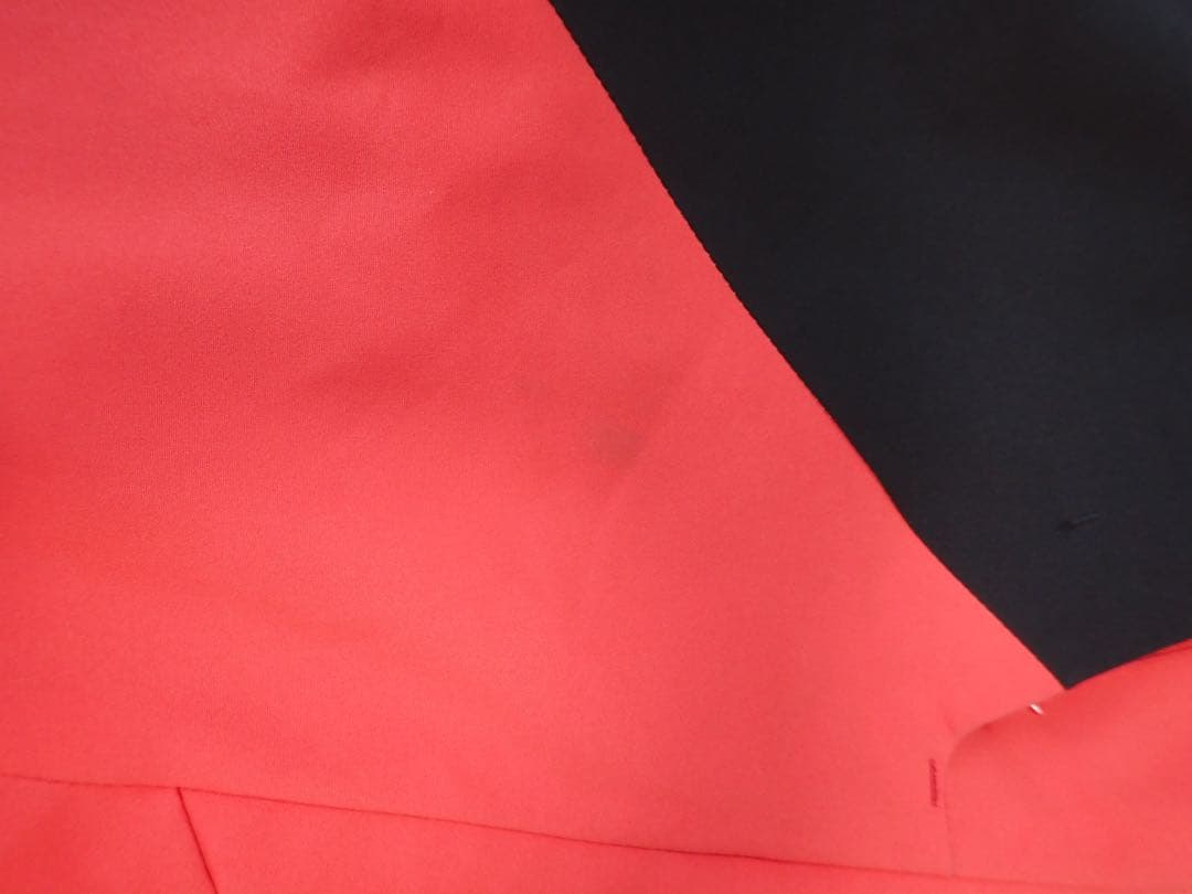 デサント フード付きスキーウェア グレー/レッド