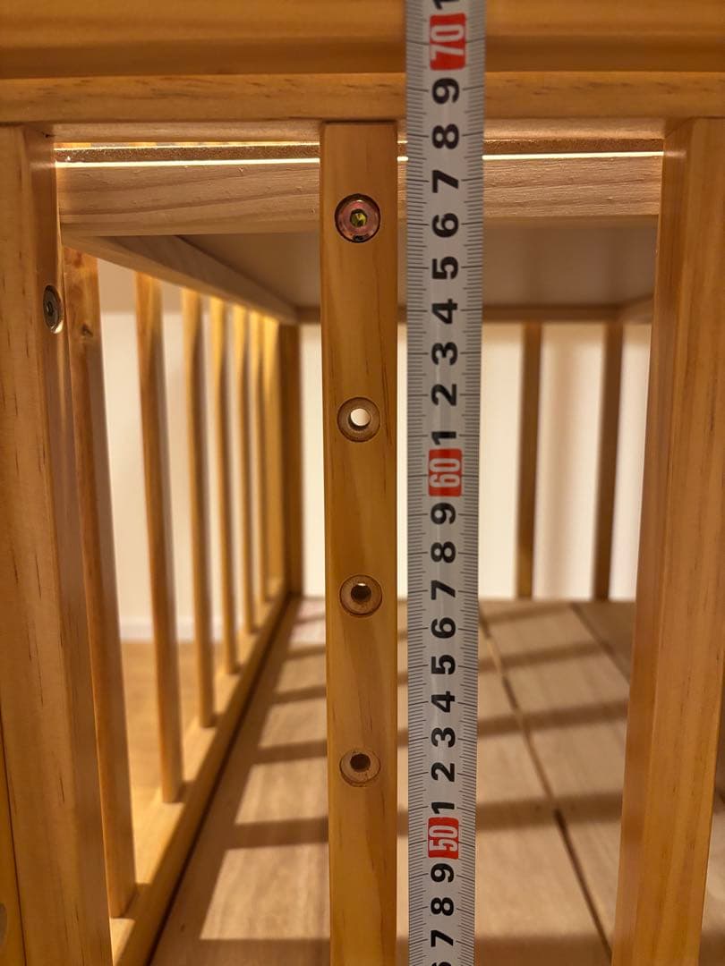 【ほぼ新品/実測済】カトージ ハイシート ベビーベッド 02399 欠品なし