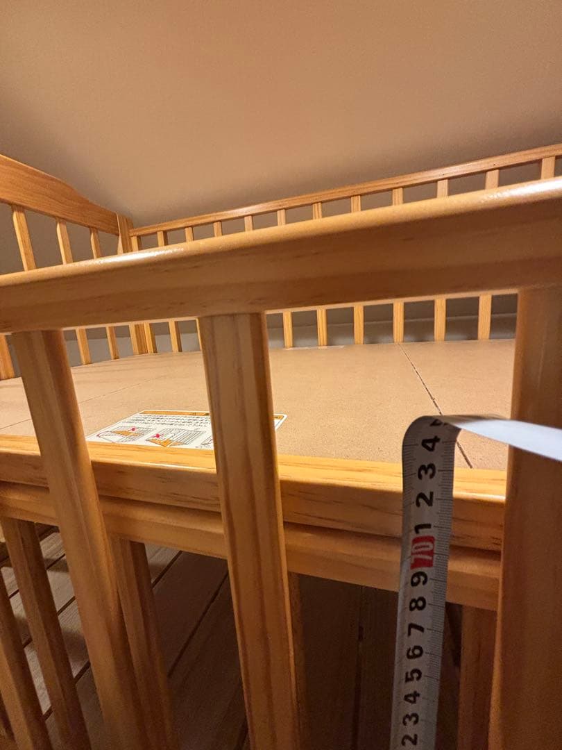 【ほぼ新品/実測済】カトージ ハイシート ベビーベッド 02399 欠品なし