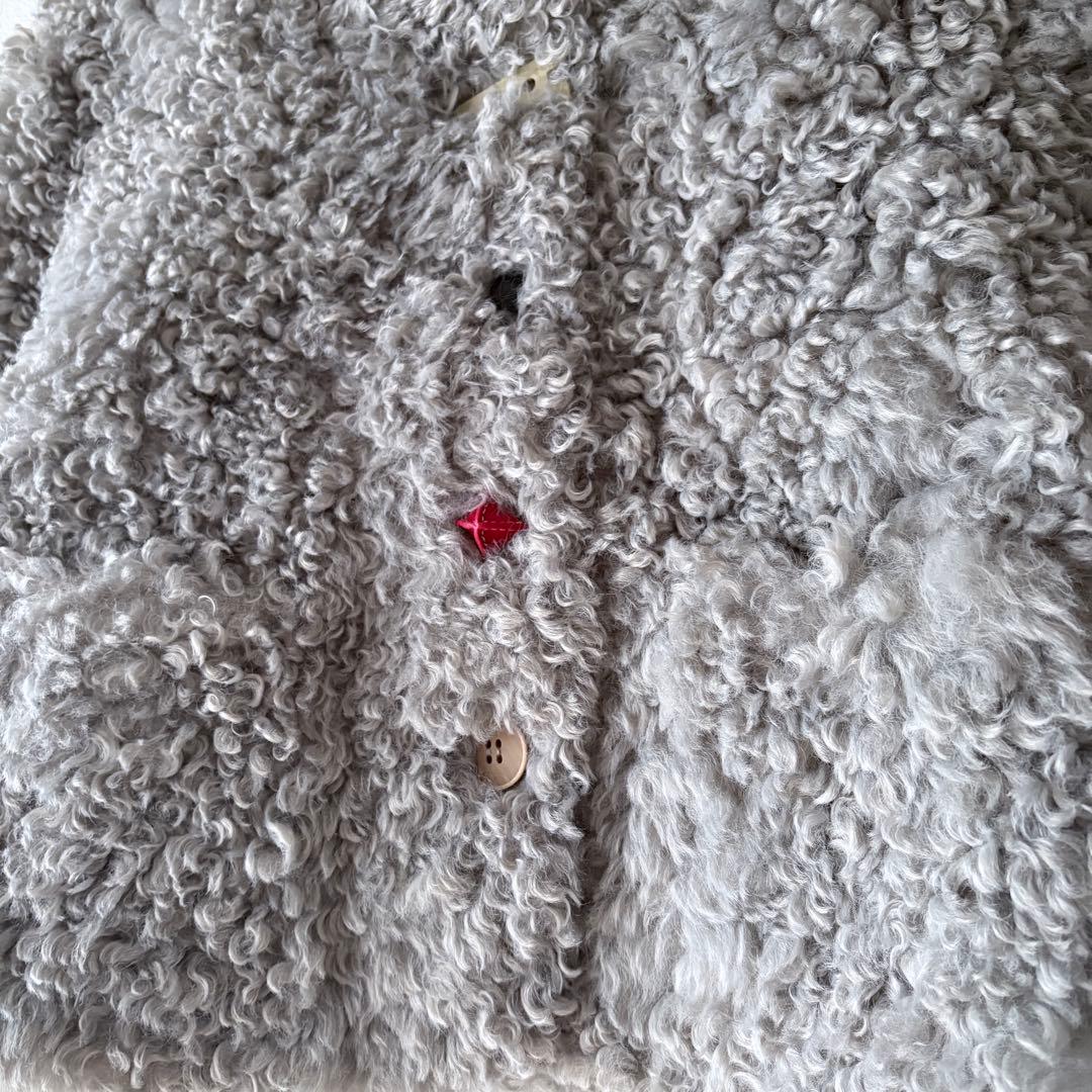 未使用品ノーカラー ボアショートコートFD24W367 Fano Studios