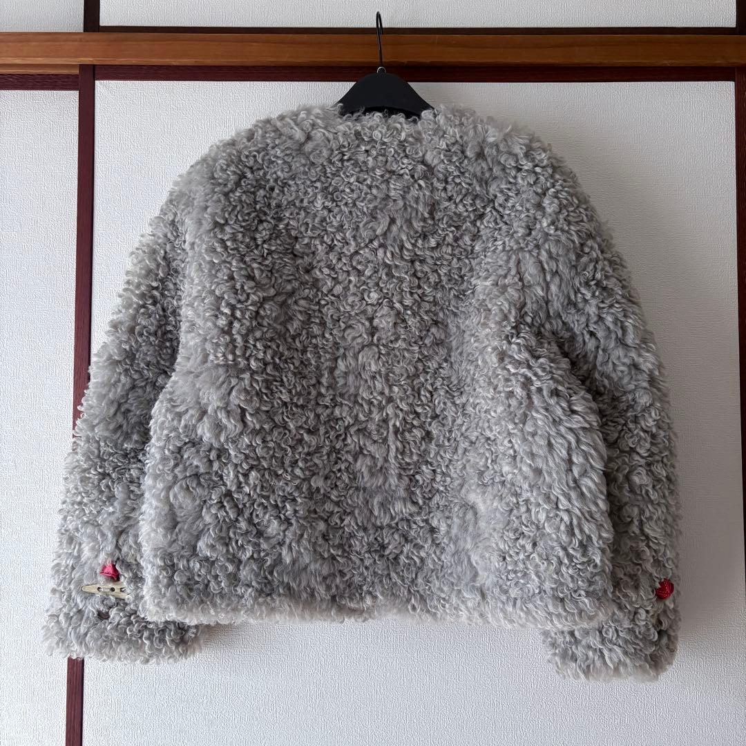 未使用品ノーカラー ボアショートコートFD24W367 Fano Studios