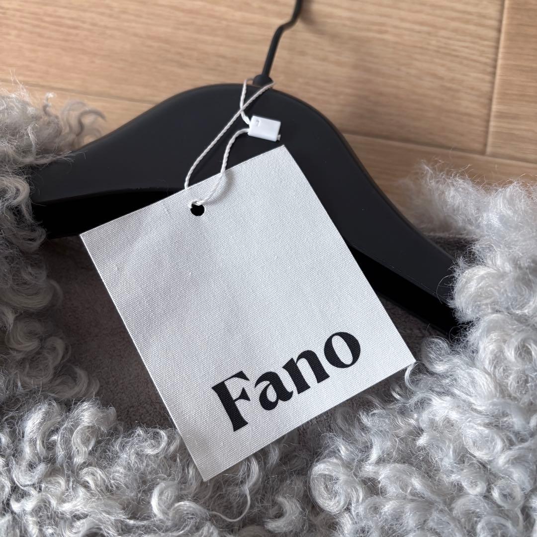 未使用品ノーカラー ボアショートコートFD24W367 Fano Studios