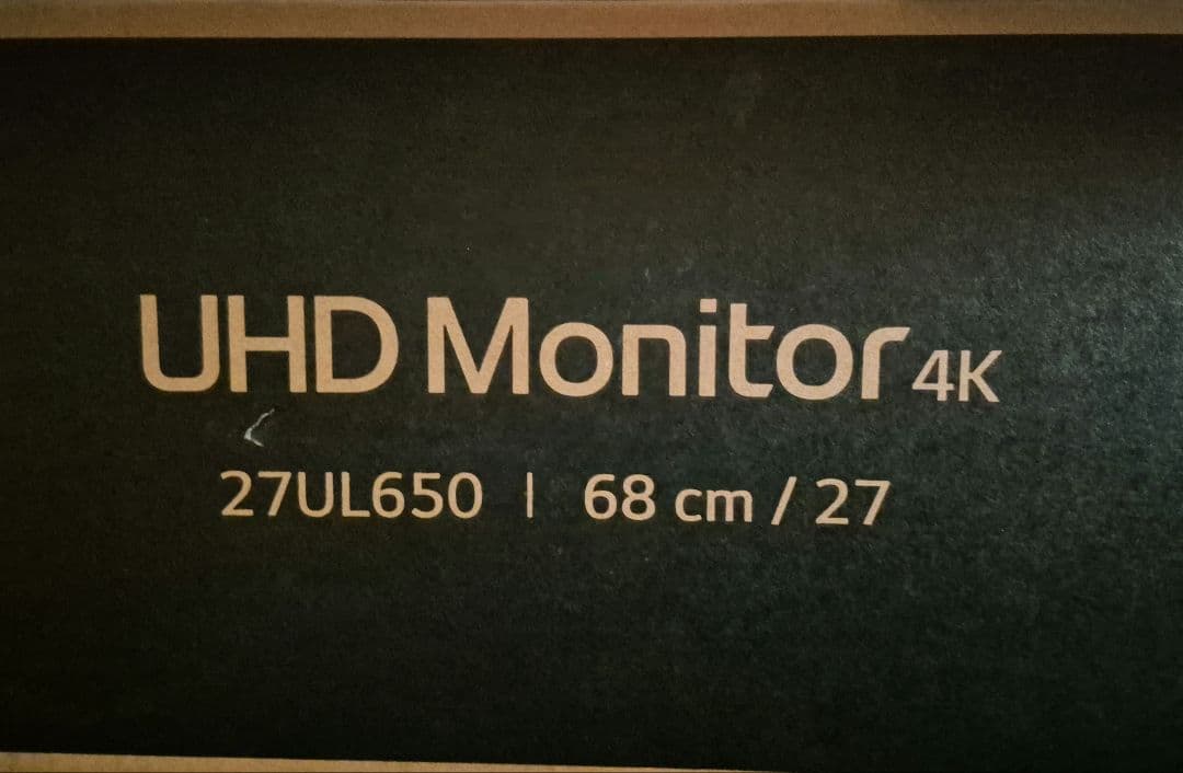 LG 27UL650 27インチ 4Kモニター 本体