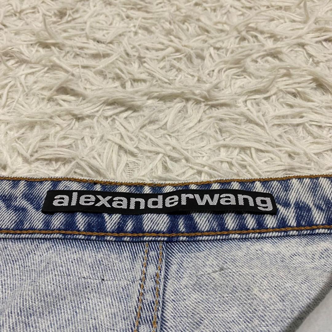 良品✨アレキサンダーワン ラインストーンデニムスカート サイズ26