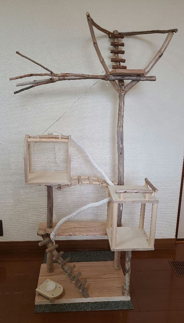 ② ukiオーダーページ　ハンドメイド　流木　アスレチック