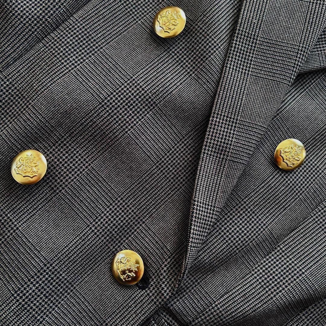 【美品】Arpege story 《店舗限定》W釦テーラードジャケット S 茶