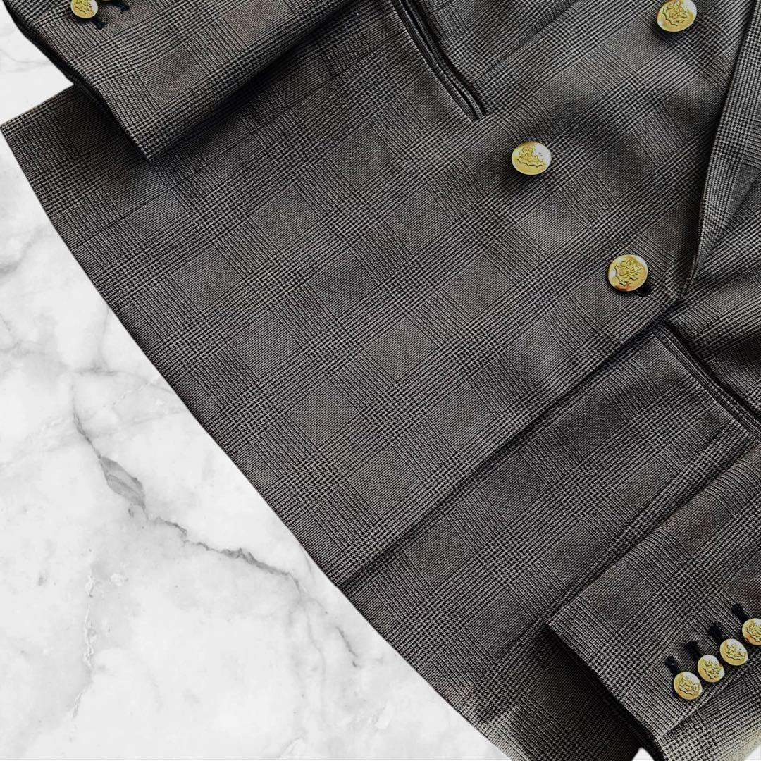 【美品】Arpege story 《店舗限定》W釦テーラードジャケット S 茶