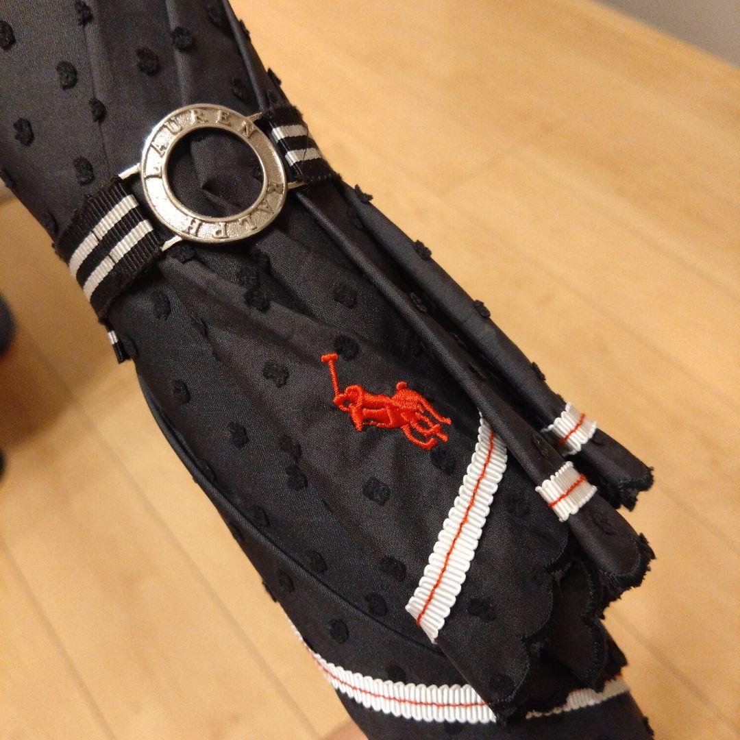 Ralph Lauren ドット柄日傘 ブラック