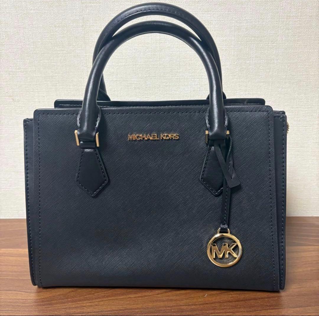 MICHAEL KORS 【マイケルコース】2way レザー　黒 ハンドバッグ