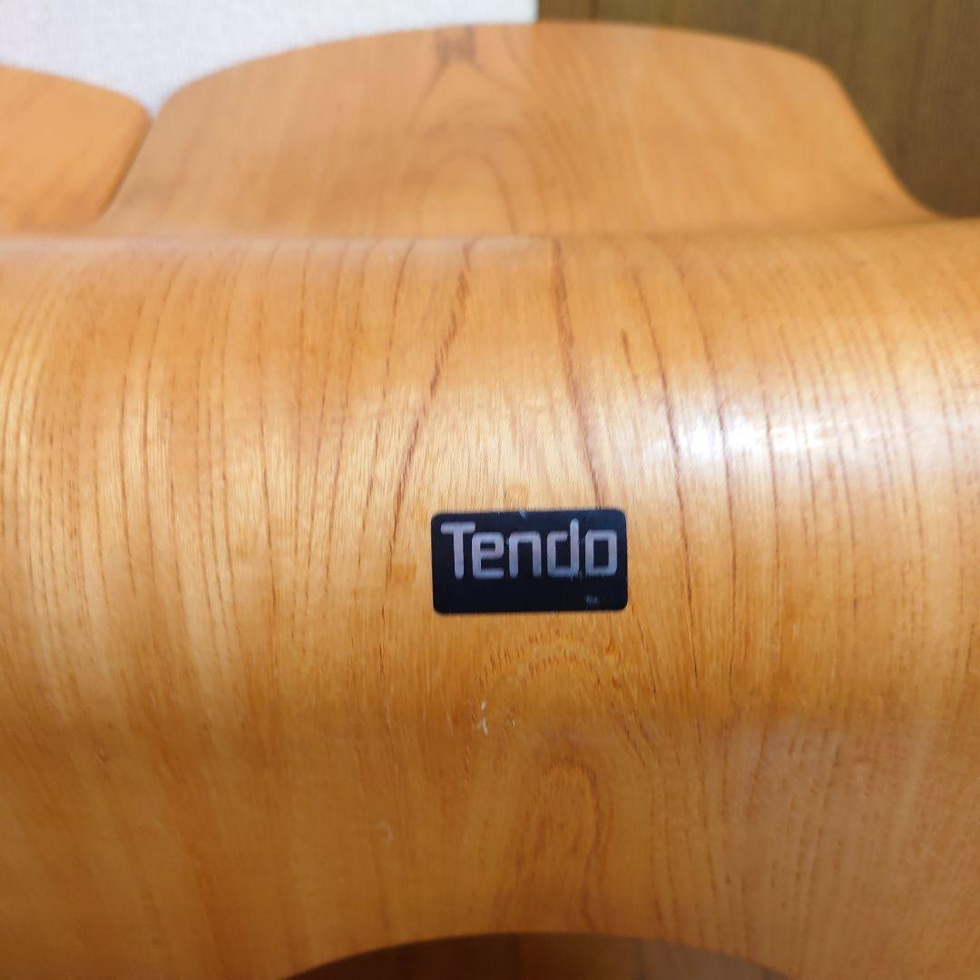 天童木工 Tendo 木製 座椅子 4脚 和室 旅館　②