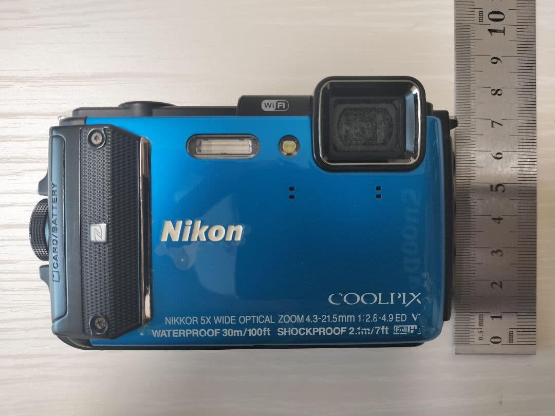 デジタルカメラ・NIKON・Coolpix・AW130・ブルー・防水・耐衝撃