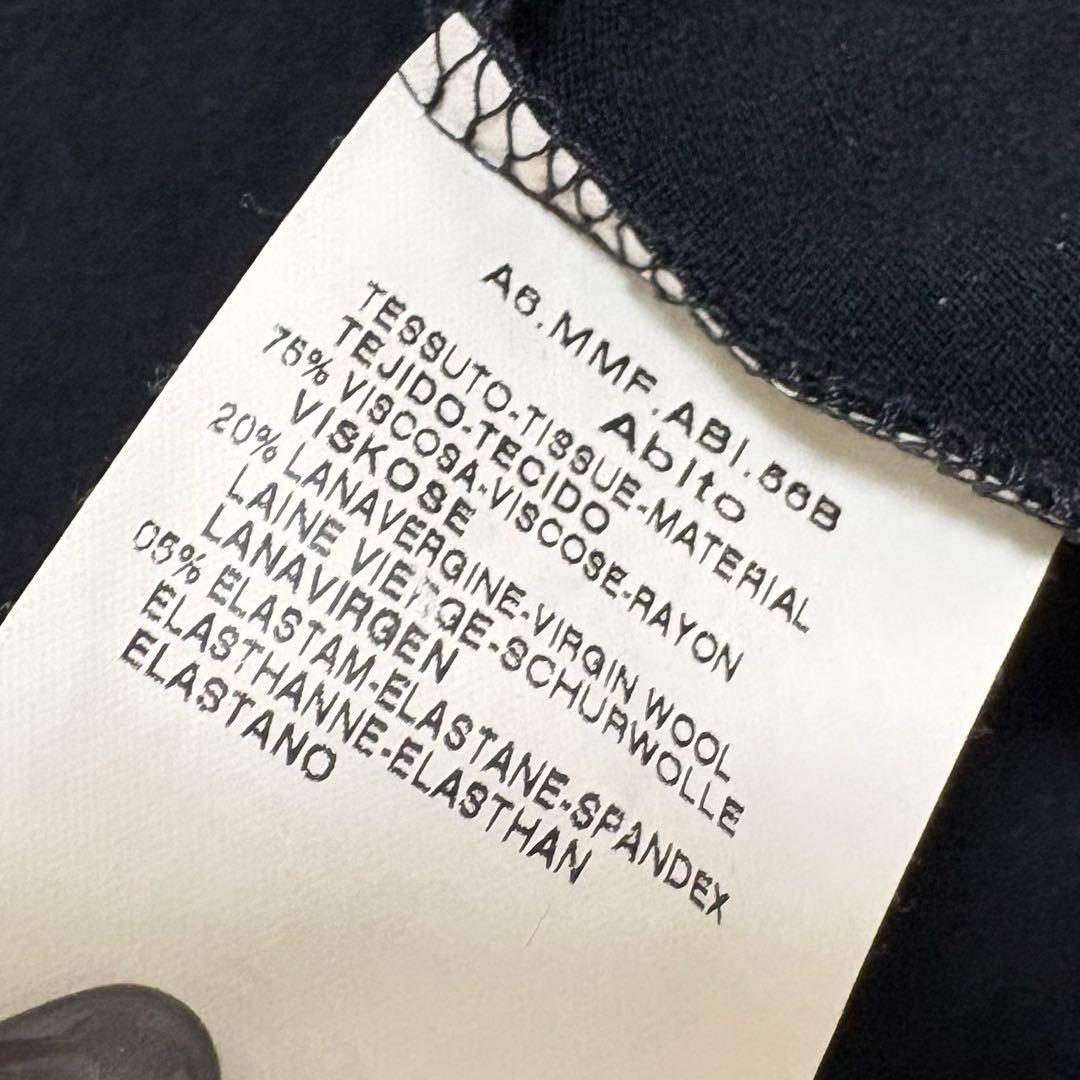 マックスマーラ　最高級白タグ　カシュクール　ショールデザインワンピース　黒　38