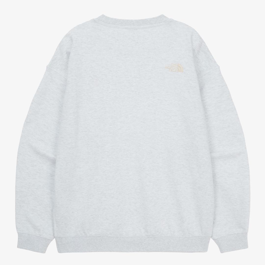 韓国　新品　ノースフェイス　トレーナー XL　グレー　国内未入荷　ロゴ 正規品