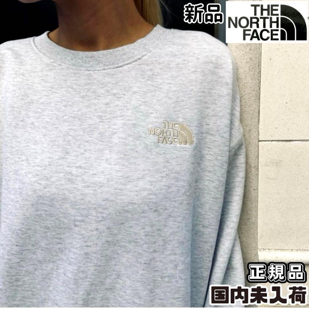 韓国　新品　ノースフェイス　トレーナー XL　グレー　国内未入荷　ロゴ 正規品