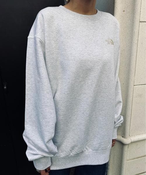 韓国　新品　ノースフェイス　トレーナー XL　グレー　国内未入荷　ロゴ 正規品