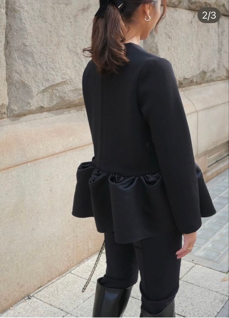 【取引中】Heve リップルペプラム ブラウス