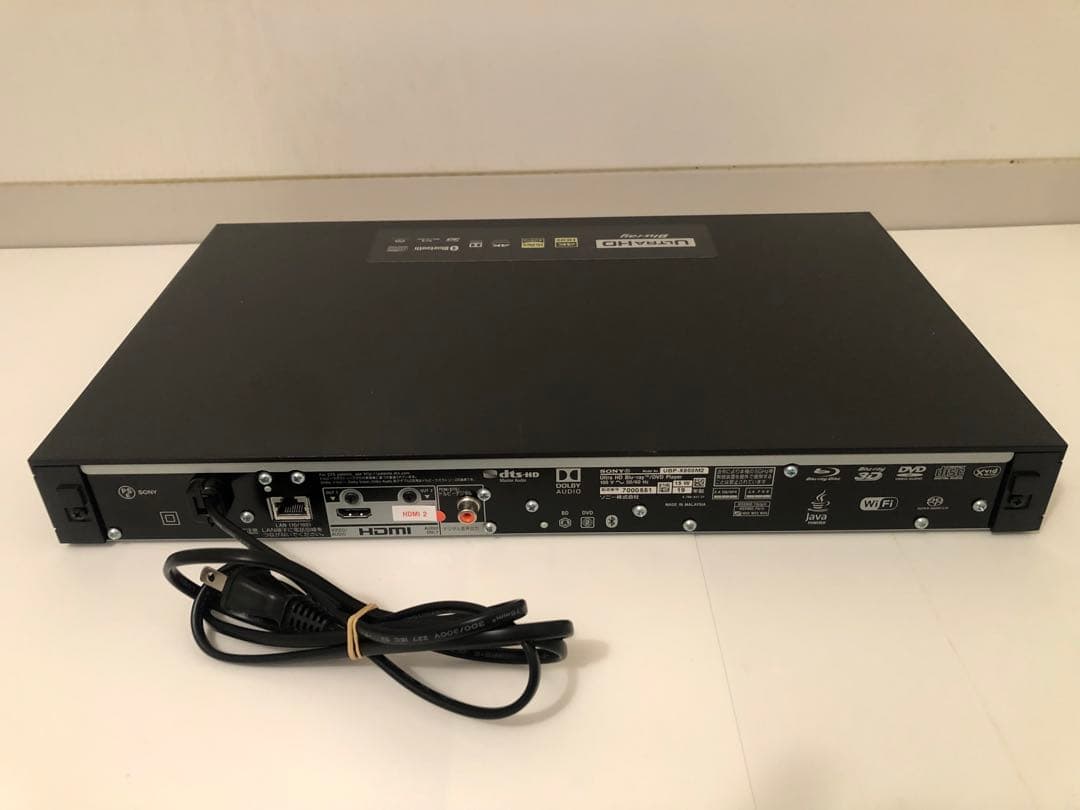 SONY Ultra HD Blu-ray プレーヤーUBP-X800M2保証付