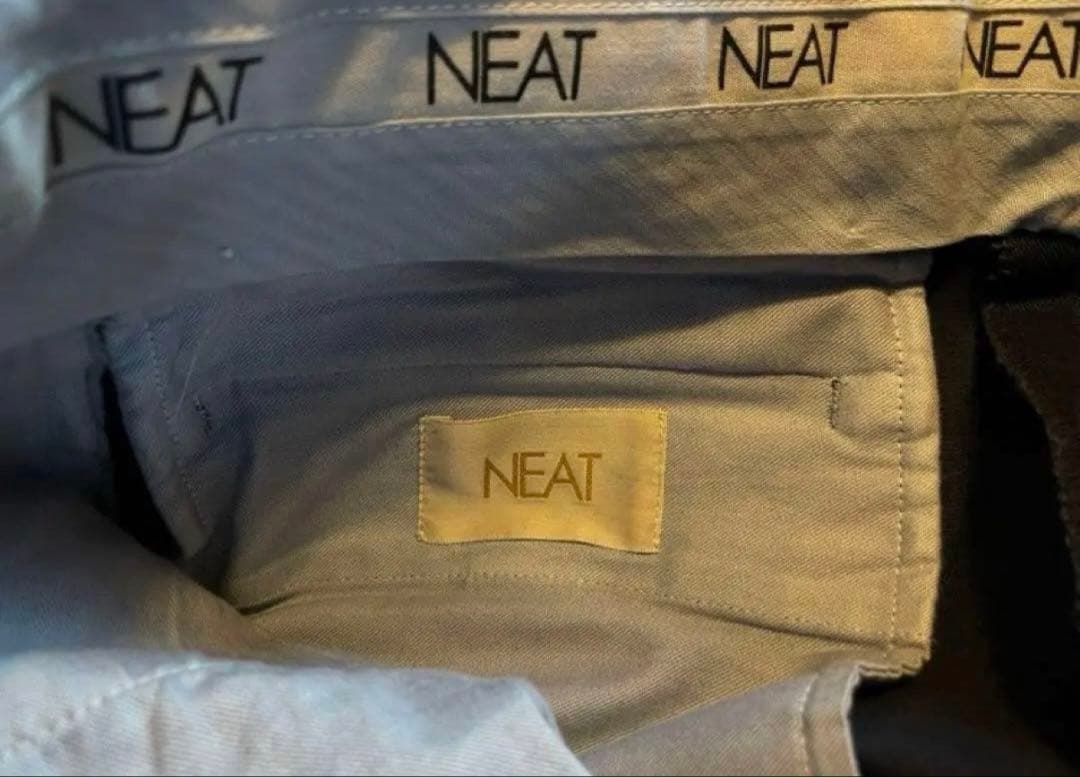 NEAT ネイビー(濃紺)スラックス