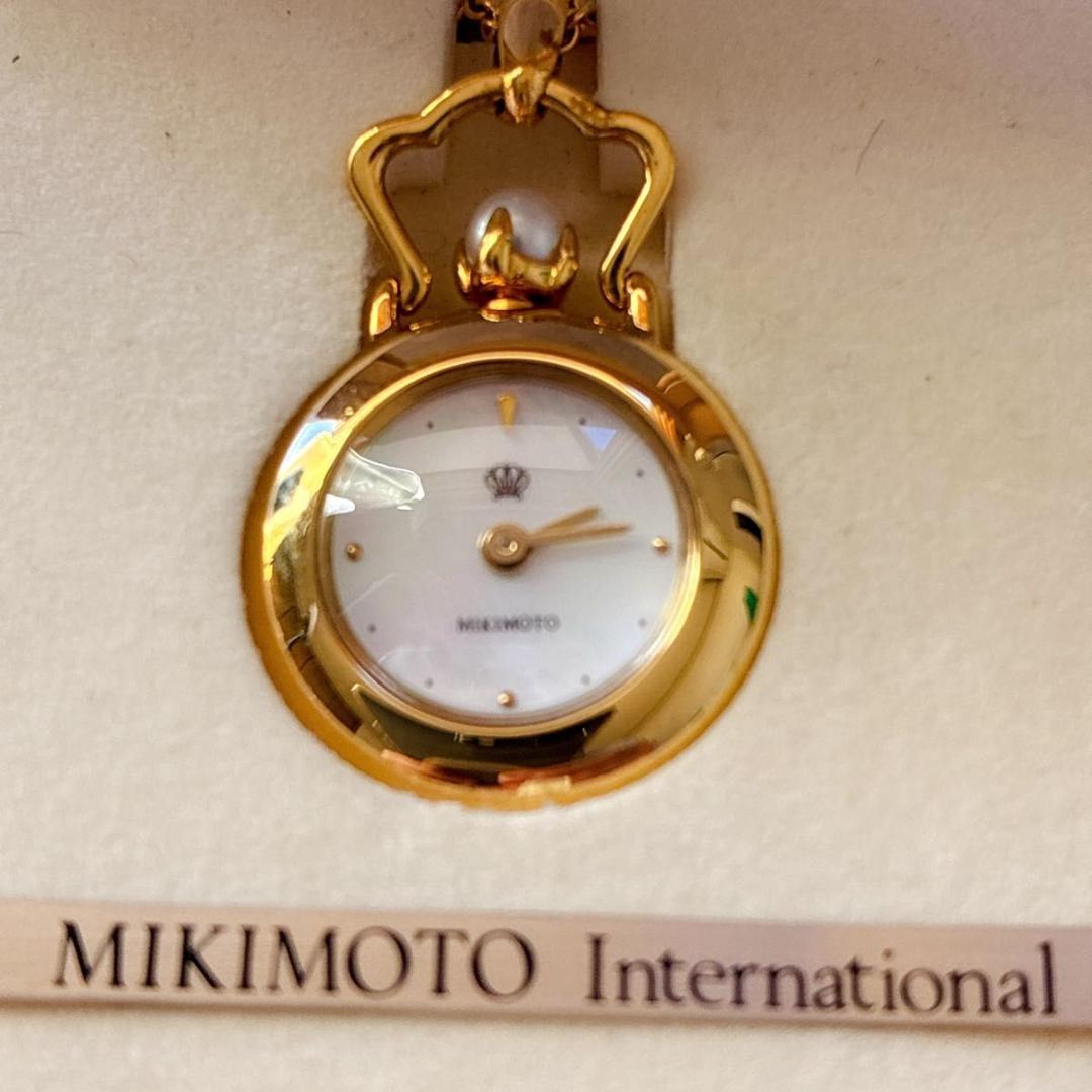 MIKIMOTO ミキモト ペンダントウォッチ シェル クォーツ 時計 パール