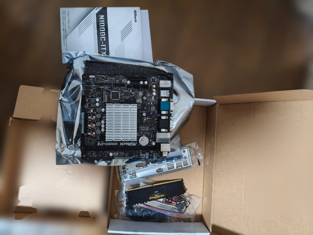 N100DC-ITX メモリ8G 電源付き