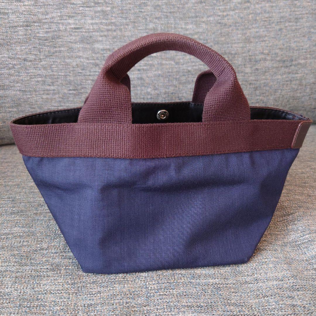 エルベシャプリエ 701C 舟型 トート Sサイズ ネイビー モカ