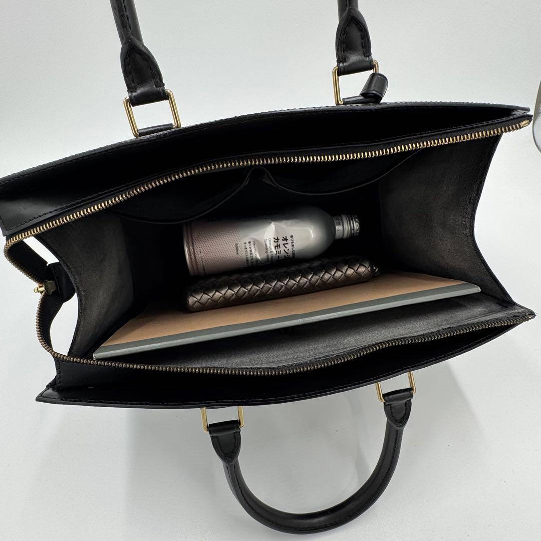 ルイヴィトン エピ リヴィエラ レザー ハンドバッグ ビジネス ブラック