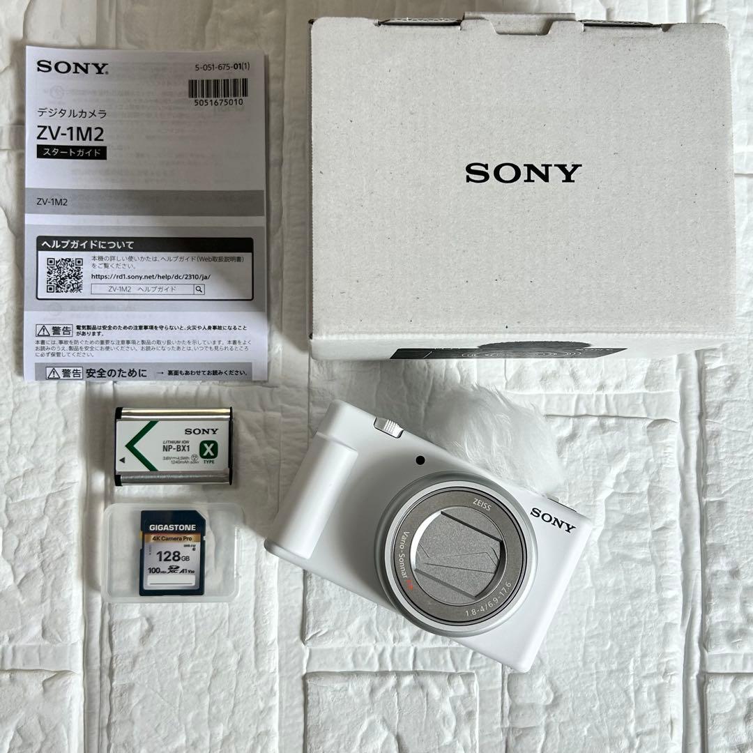 SONY VLOGCAM ZV-1M2 SDカード・三脚・充電コード付き