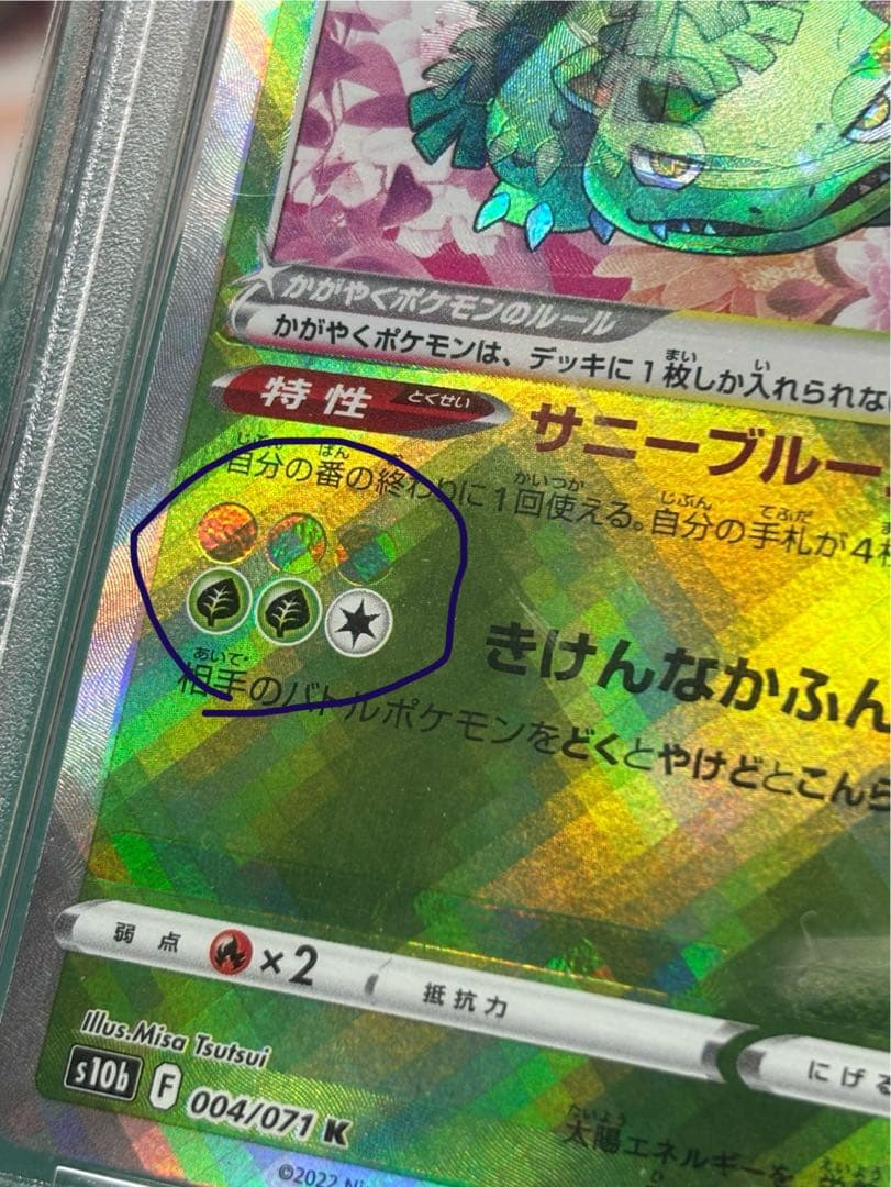 希少！写真見て下さい大幅ずれエラーかがやくフシギバナ PSA5