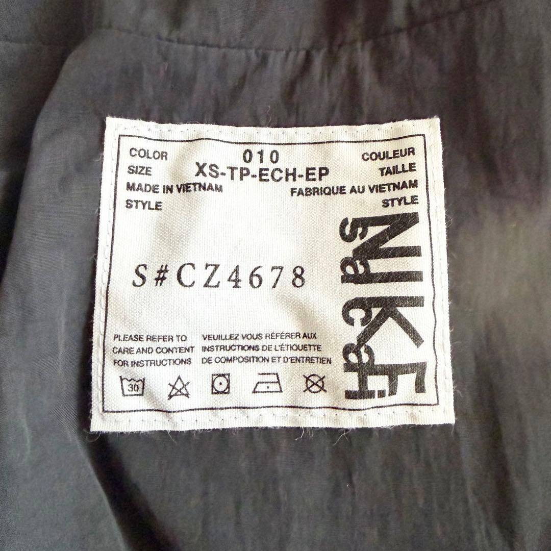 【ナイキ × サカイ】 ドッキング フーデッドブルゾン ジャケット XS 黒