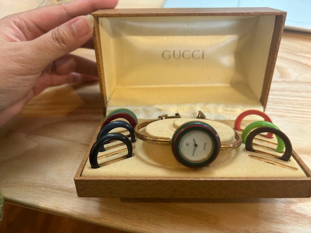 【送料込】【※ジャンク品※】GUCCI レディース　チェンジベゼル　時計
