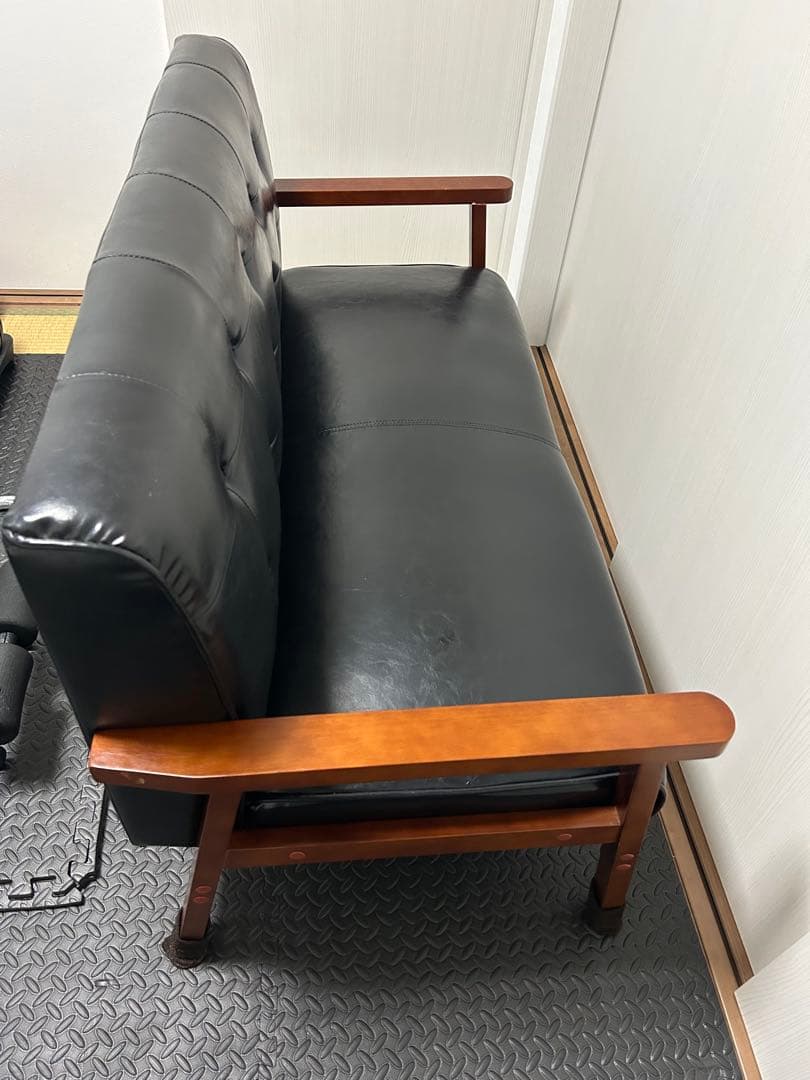 カリモク風　2人掛けソファ