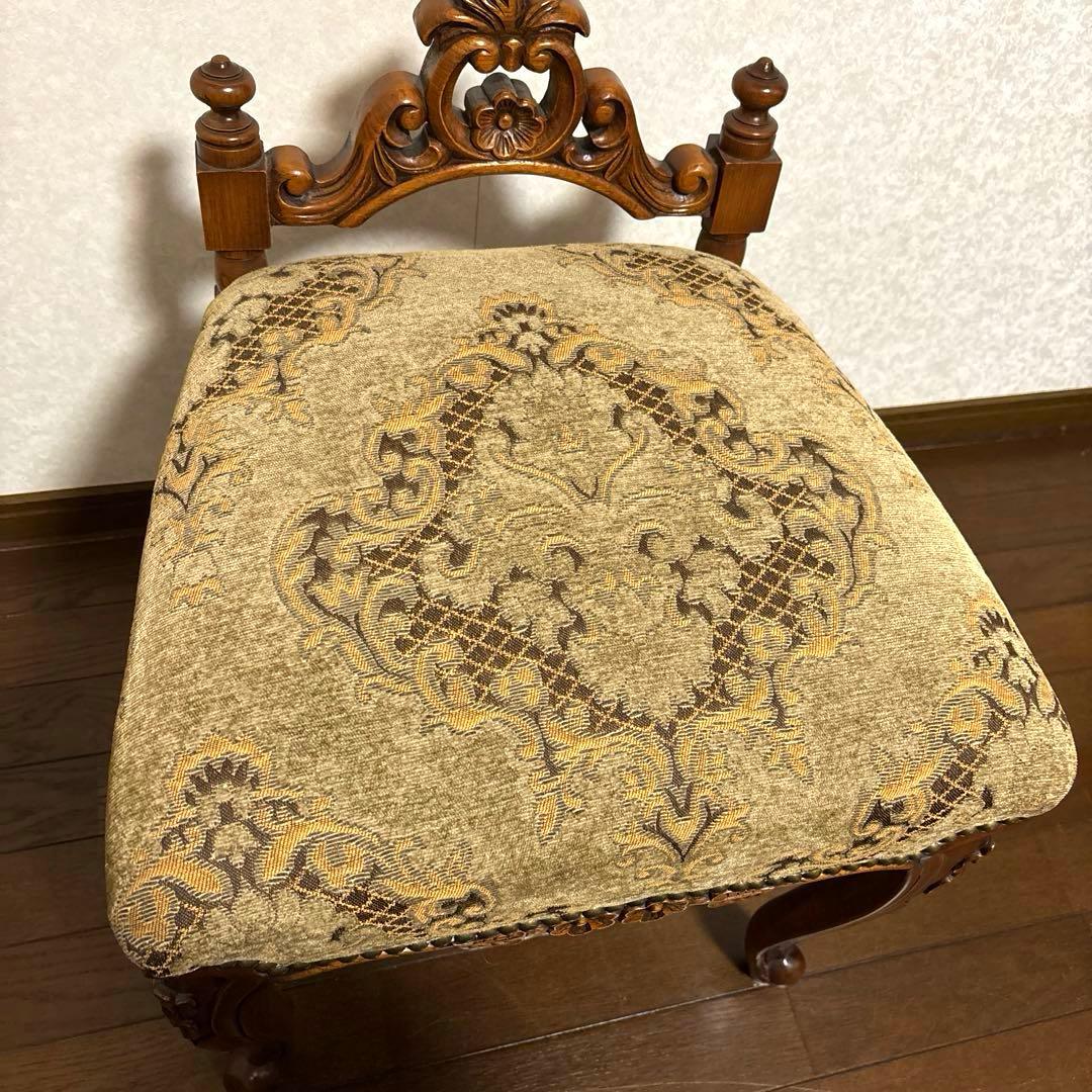 【美品】希少 アンティーク 猫脚 スツール