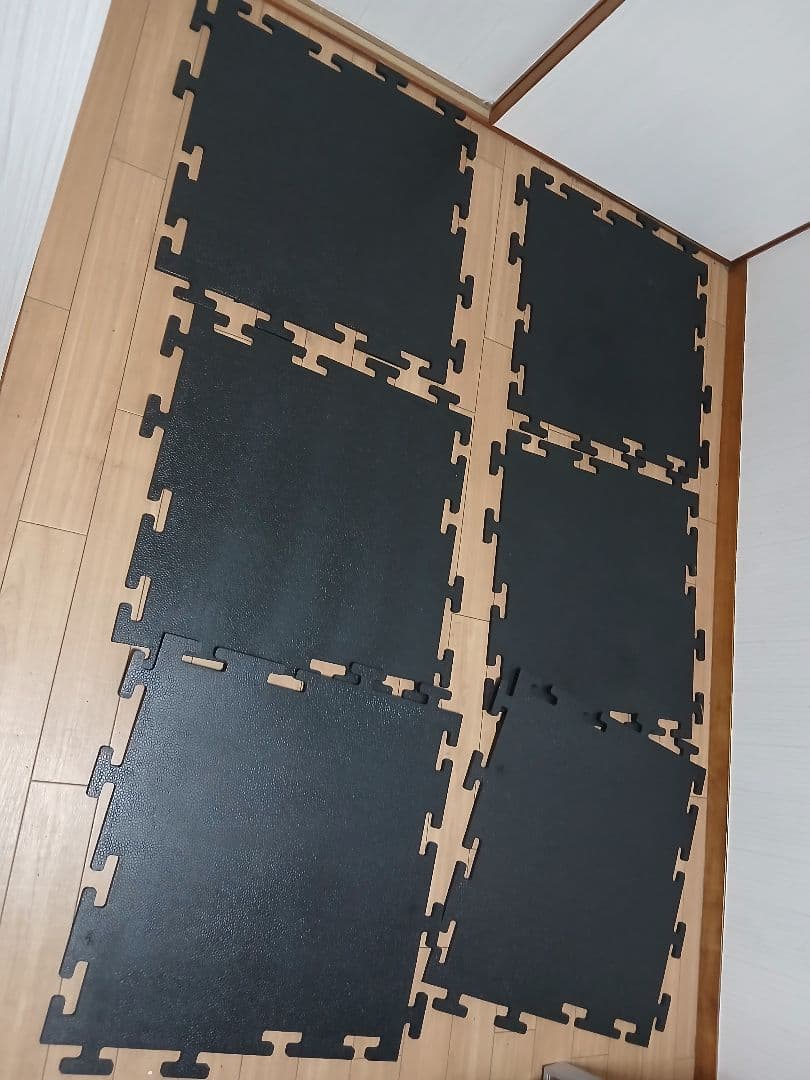 IVANKO(イヴァンコ) ブラックラバーフロアマットセンター 6枚 CTR-4