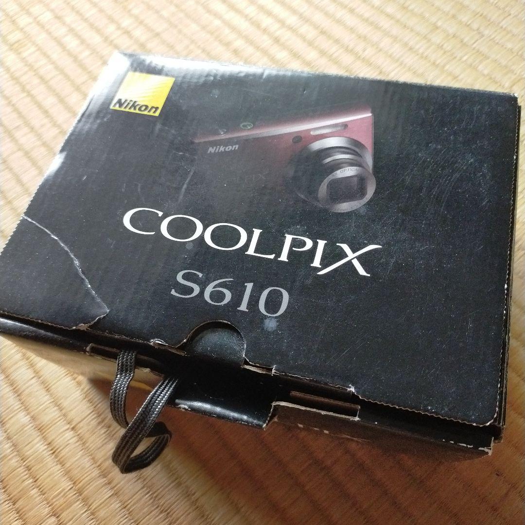 Nikon COOLPIX S610 赤色 本体と付属品