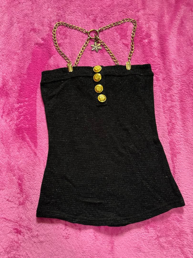 d.i.a. ブラック　ラメ　ベアトップ