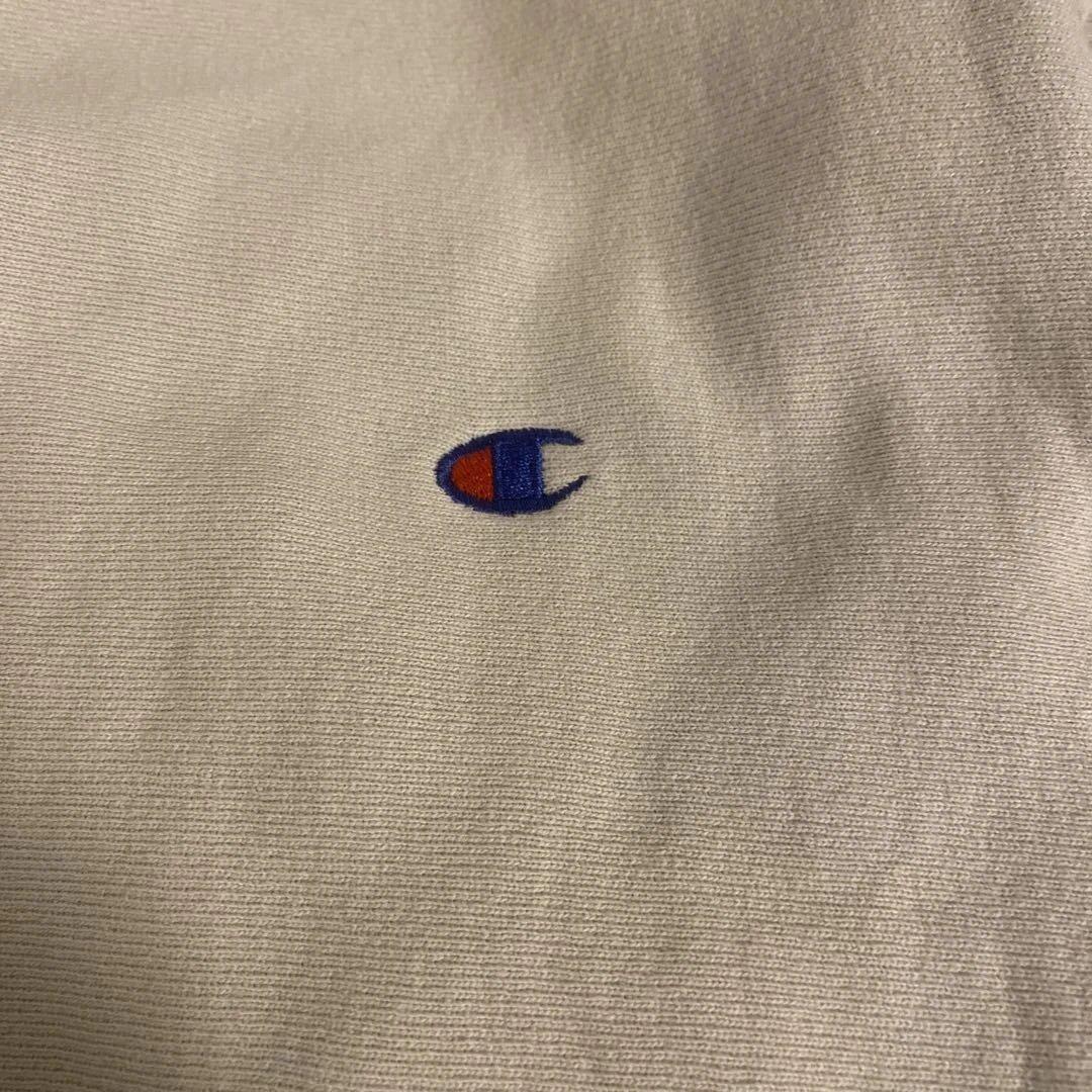 チャンピオン　リバースウィーブ　ベージュ　M　USA製 champion 90s