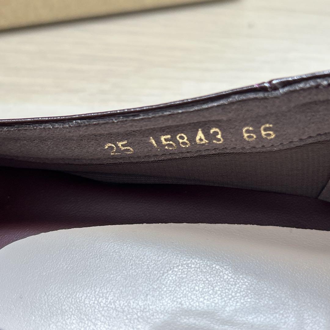 【新品未使用】ルタロン　スクエア　スリット　フラット　パンプス　ローファー　現行