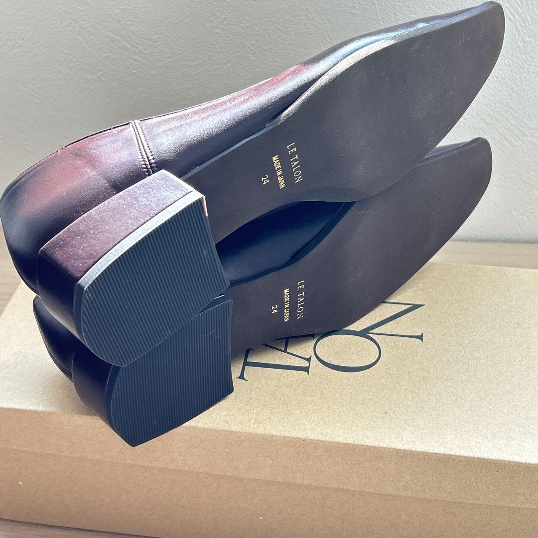 【新品未使用】ルタロン　スクエア　スリット　フラット　パンプス　ローファー　現行