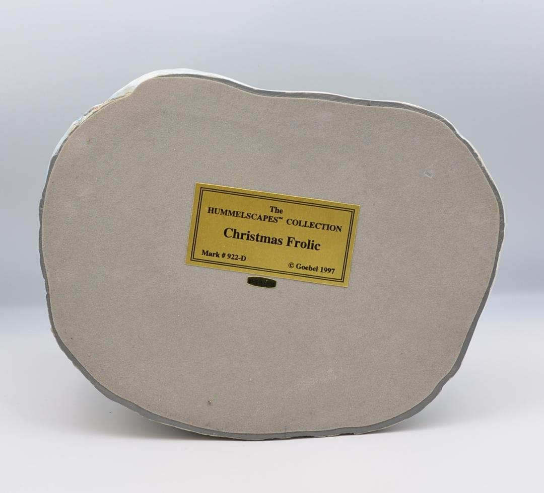 クリスマスに乗る　＃396　No.8　★フンメル人形　台付き　ご成約済み