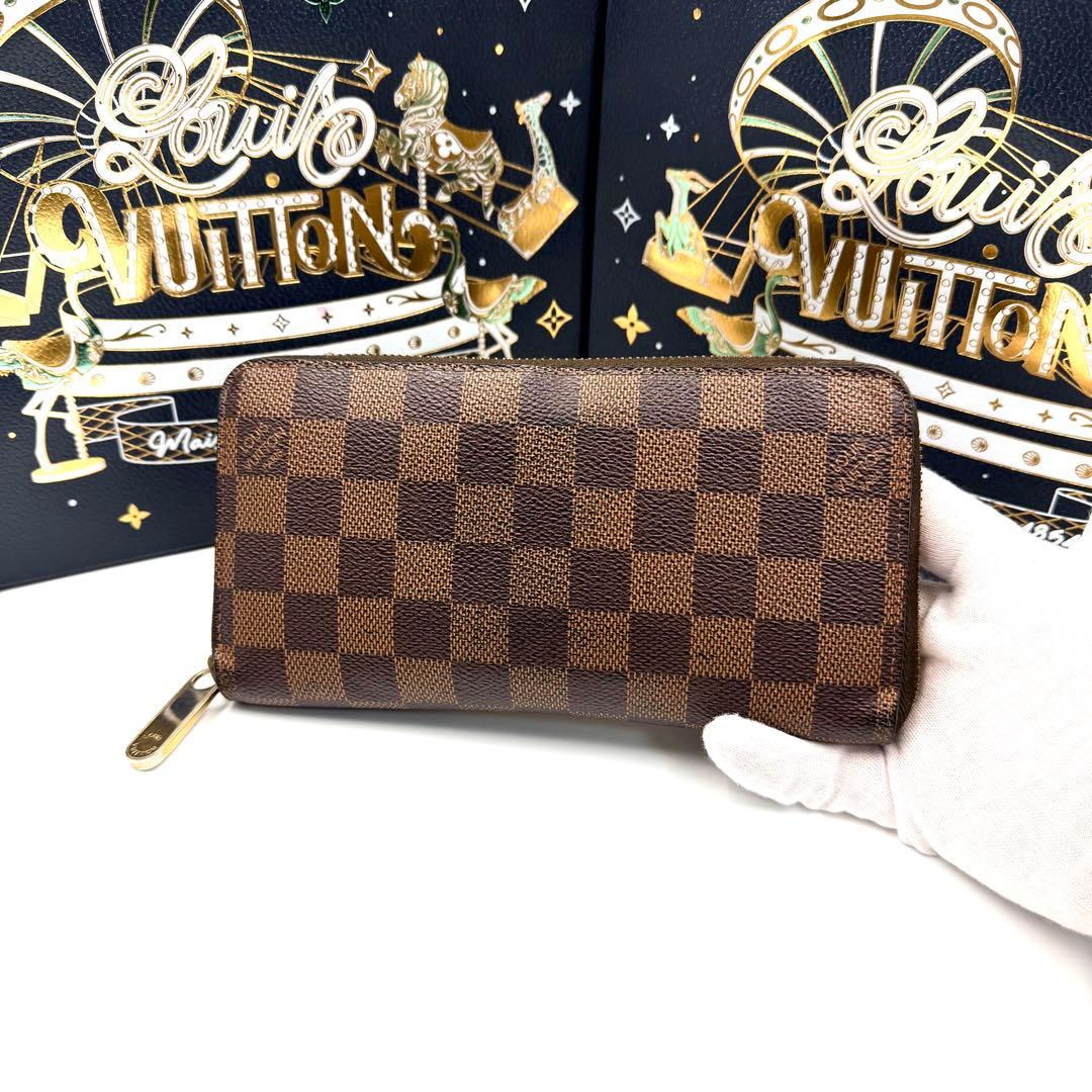 ルイヴィトン ジッピーウォレット ダミエ エベヌ ラウンドファスナー 長財布