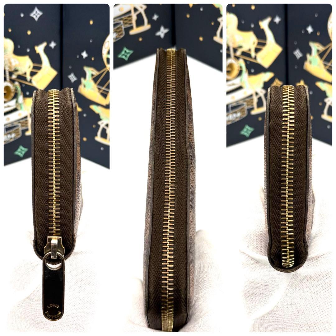 ルイヴィトン ジッピーウォレット ダミエ エベヌ ラウンドファスナー 長財布