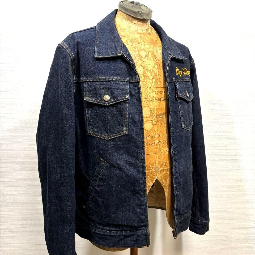 L 日本製 濃紺 美品 RADIALL ラディアル ジップ デニム ジャケット