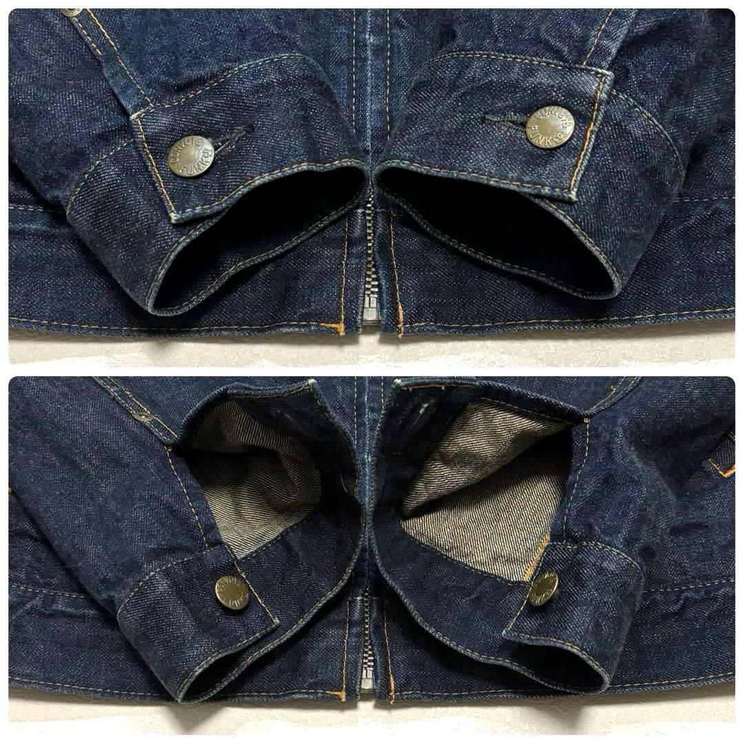 L 日本製 濃紺 美品 RADIALL ラディアル ジップ デニム ジャケット