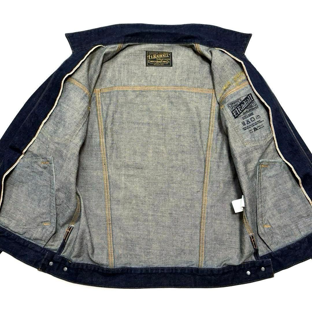 L 日本製 濃紺 美品 RADIALL ラディアル ジップ デニム ジャケット