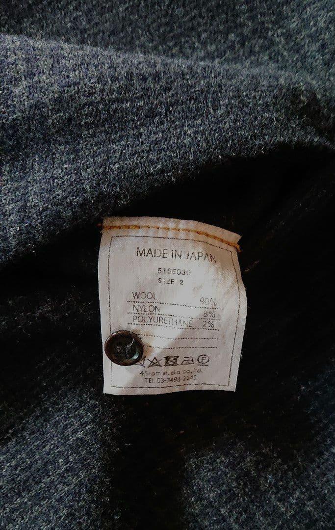 45R☆ブリティッシュウールツイードチェックのストレッチドレス/チャコール♪