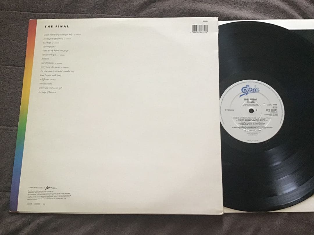 極美再生盤❣️UKオリジナル2LP『WHAM!　THE FINAL 』ワム！