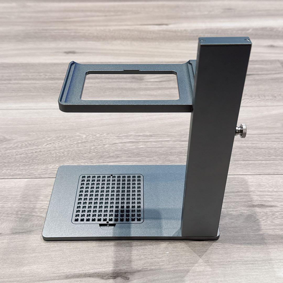 ◯レーザーリフトコラムスタンド、Z4レーザーカッター用手動高さ調整スタンド